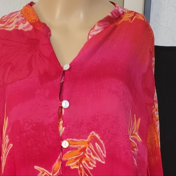 Long sleeve floral gown - Picture 1 of 3